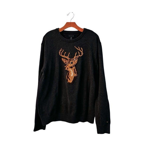 Tommy Hilfiger Charcoal and Plum Knitwear Size XXL  10 0509 - Picture 8 of 8